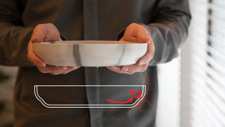 ecoBirdy's Mabo Plate has an assistive and aid-providing shape which is good for scoopability and holding ergomics