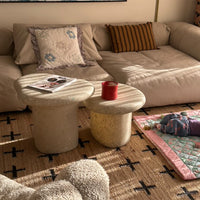 Marine Coffee Table Faded-White Set