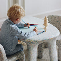 ecoBirdy charlie chair off white luisa table party is the best kids table and chair set that's stain-proof and a good choice for arts and crafts