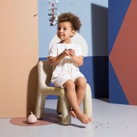 ecoBirdy Charlie Chair Vanilla is a comfy chair for toddlers and kids