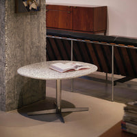 Showcase your coffee table books on Frost Table made of recycled fridges, by ecoBirdy.