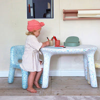 Luisa Table Party designed by ecoBirdy is perfect for arts and crafts and is stain-proof