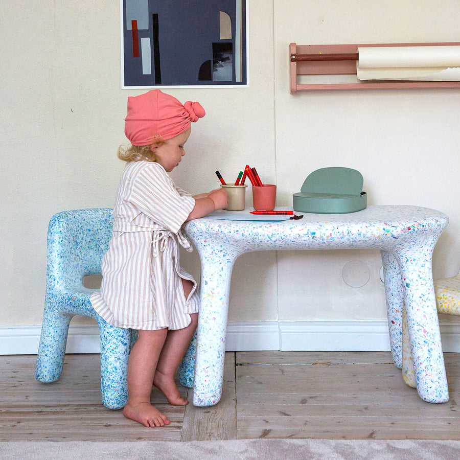 Luisa Table Party designed by ecoBirdy is perfect for arts and crafts and is stain-proof