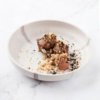 Mabo Plate Sumac is beautiful to serve different courses in at a restaurant.