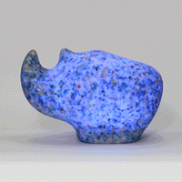 Rhino Lamp Ocean_Colourful Light - ecoBirdy