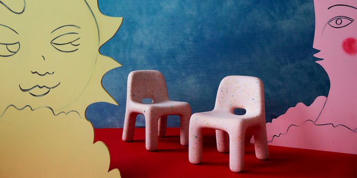 Charlie Chair Ultra Pink: giving a circular life to manufacturing waste