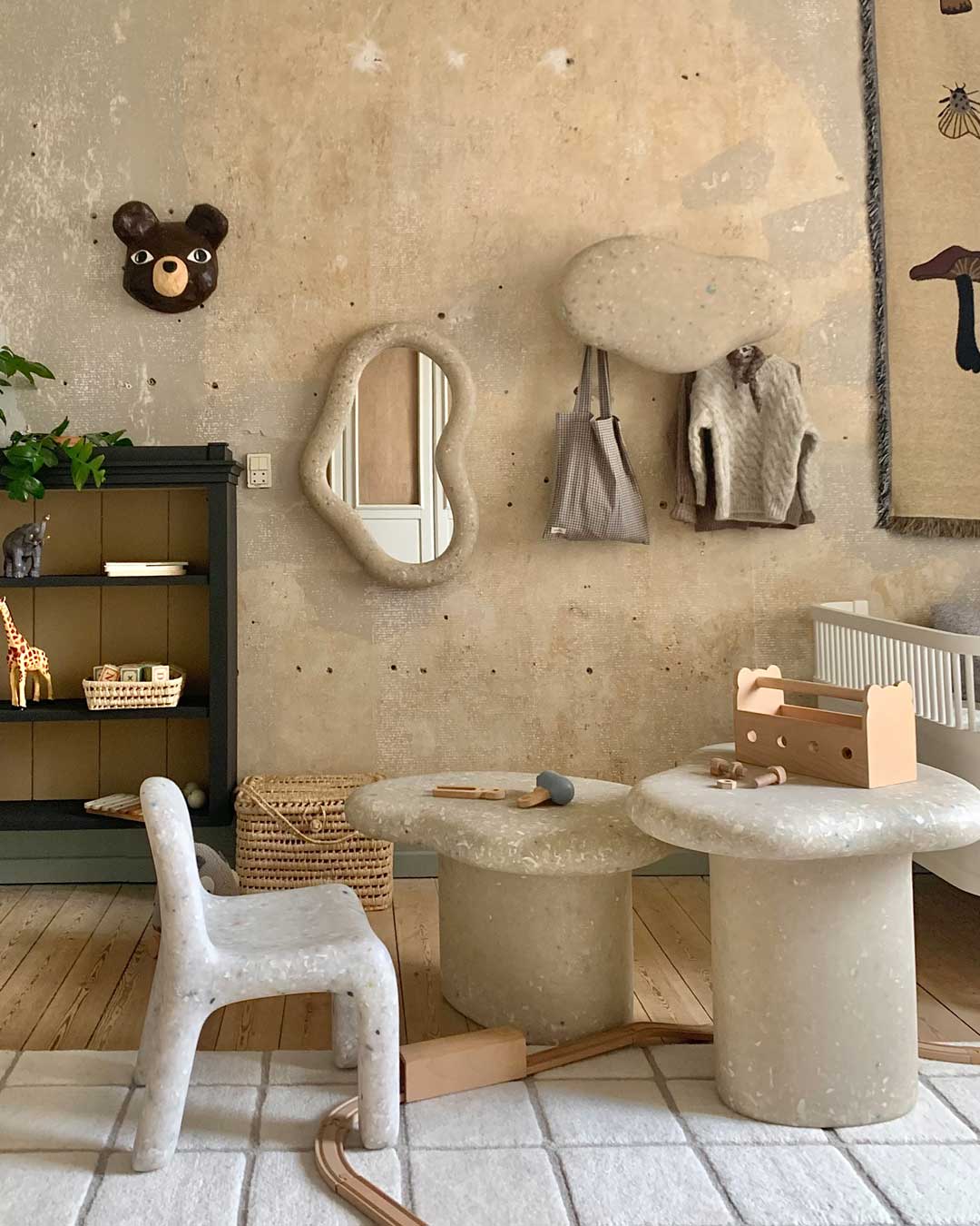 Marine Coffee Table Faded-White Set