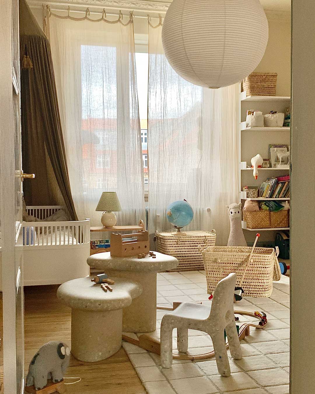 Marine Coffee Table Faded-White Set