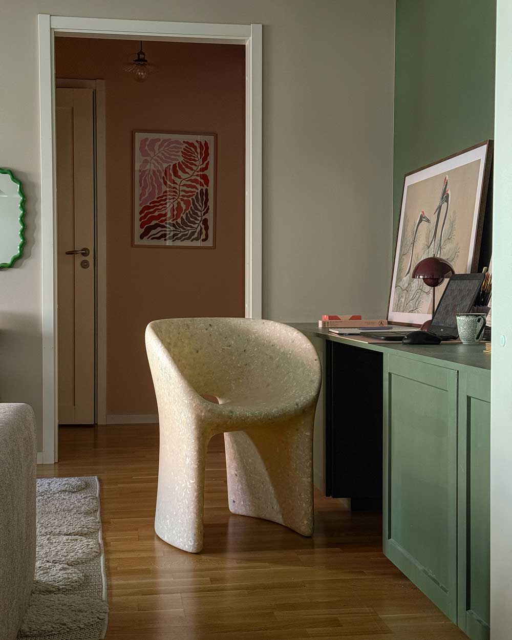 Richard Armchair Faded-White