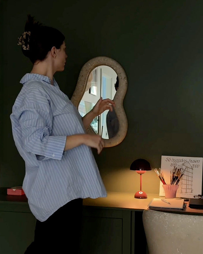 Marine Mirror Faded-White