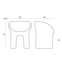 Size dimensions of Richard Armchair.