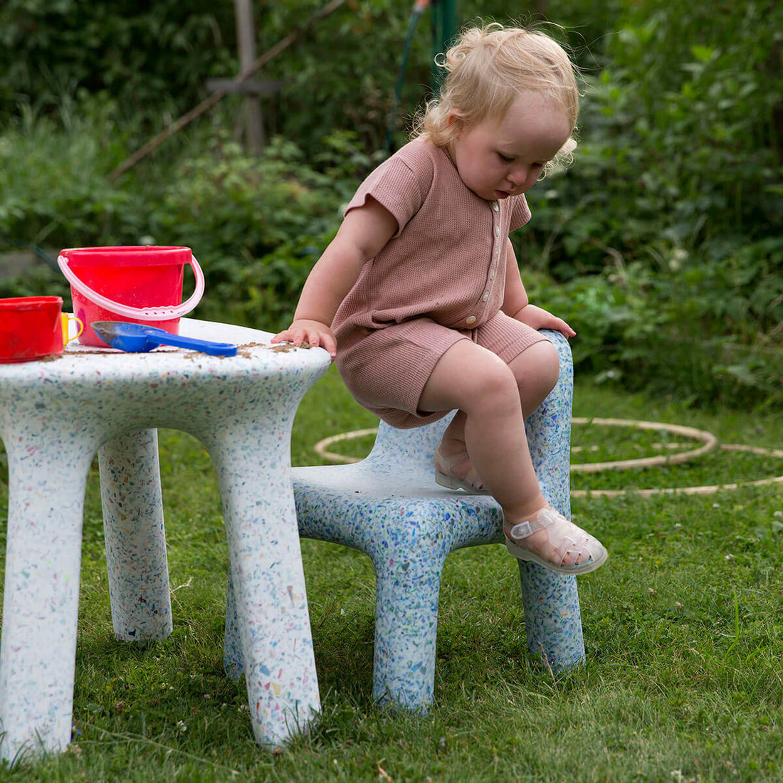 ecoBirdy Toddler Chair Charlie Ocean Made of Recycled Plastic Toys