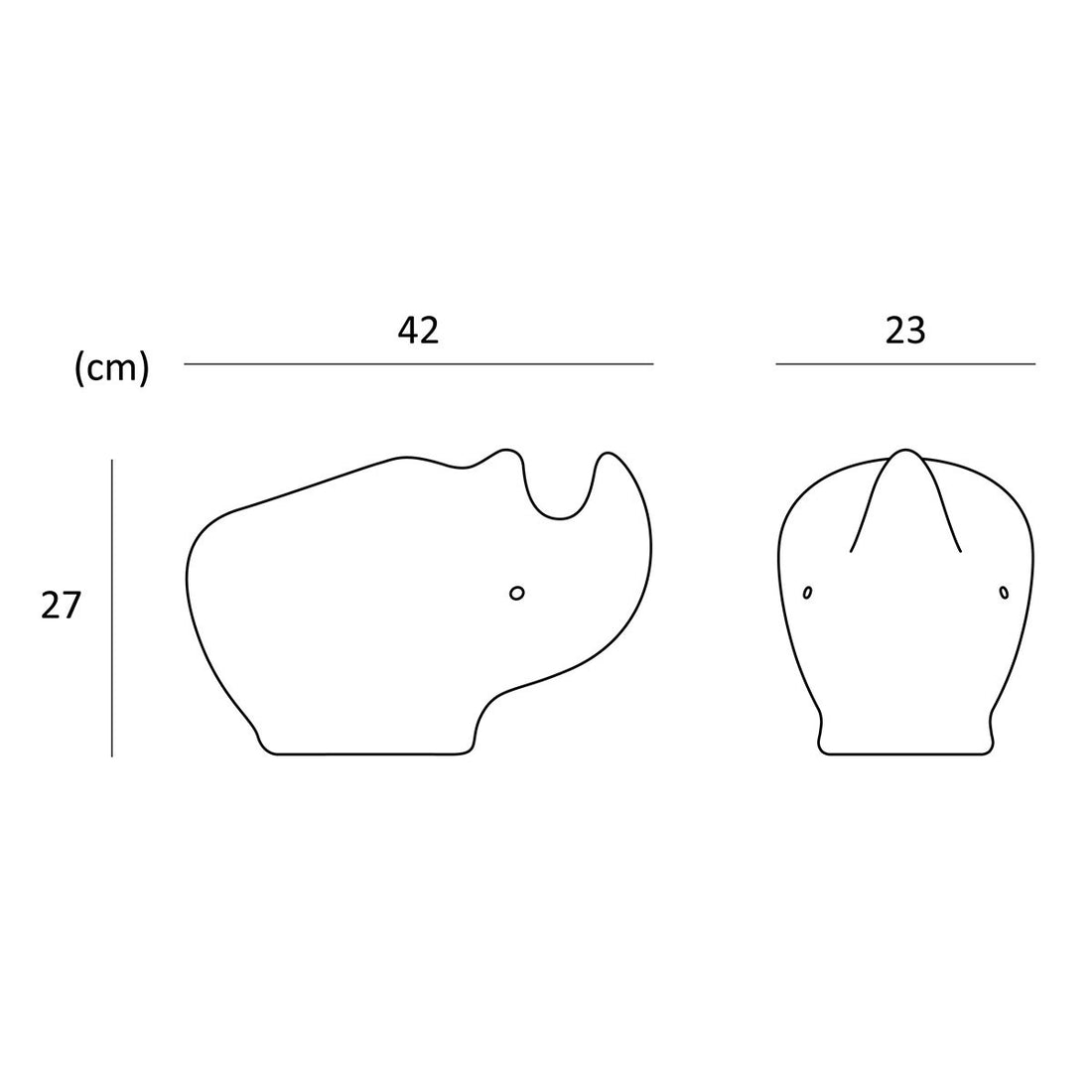 Rhino Lamp Ocean_Colourful Light - ecoBirdy