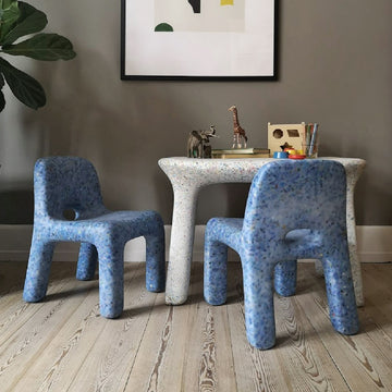 ecoBirdy Charlie Chair Sky Luisa Table Party Set Azure Rasmus Schou